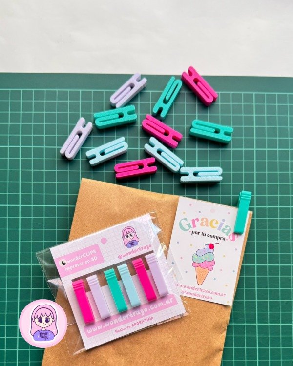 Producto - Archivo STL Ganchitos Clips para impresión 3D - 0