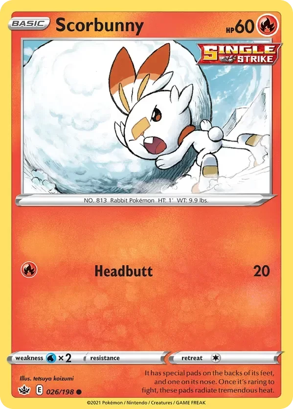 Producto - Scorbunny - 026/198 - Chilling Reign