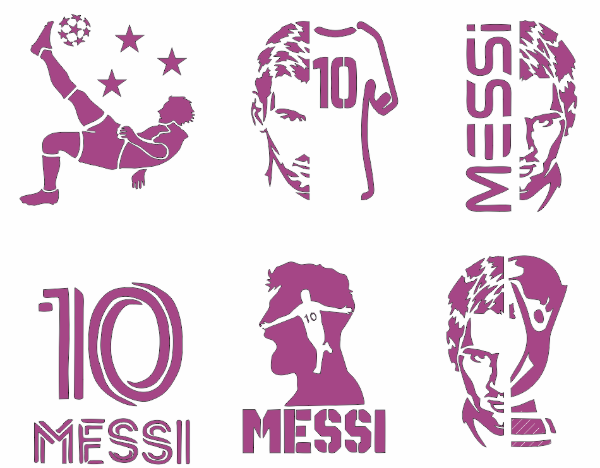 Producto - Stencil MUndial 2026, Argentina, Messi,
