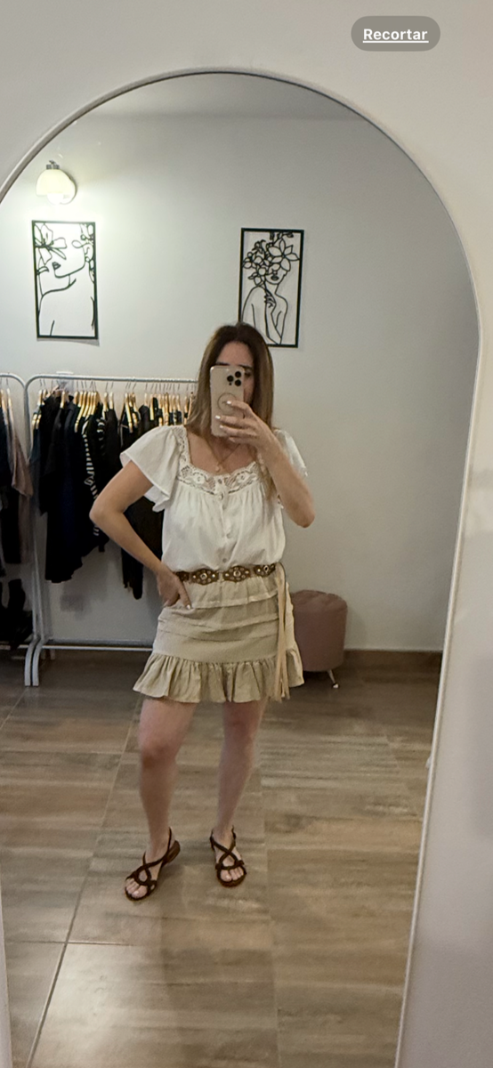 Producto - Falda Amelia corta beige