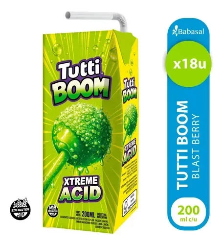 Producto - Jugo Xtreme Acid 200ml x 9 un. - Tutti