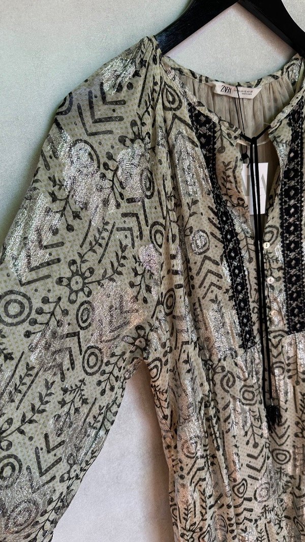 Producto - Vestido boho metallic Zara - 4