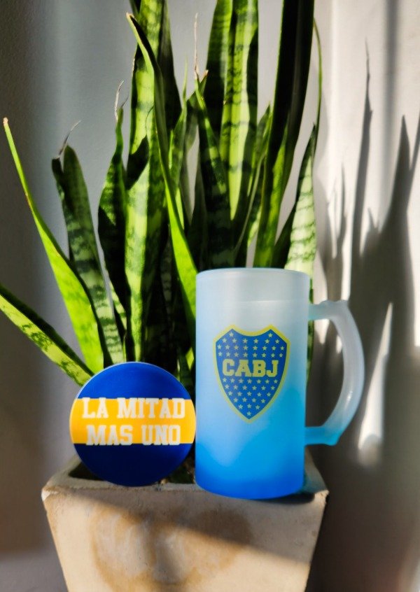 Producto - Chop vidrio esmerilado AZUL