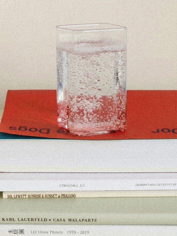 Producto - Set de seis vasos cubo de vidrio chicos