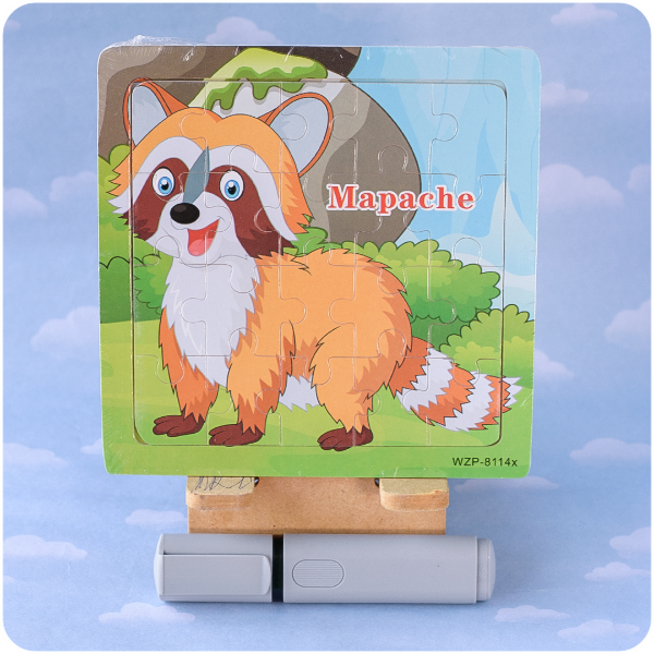 Producto - Rompecabeza de Madera 20 Piezas - Mapache