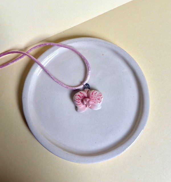 Producto - Mini Orquídea Natural y Rosa