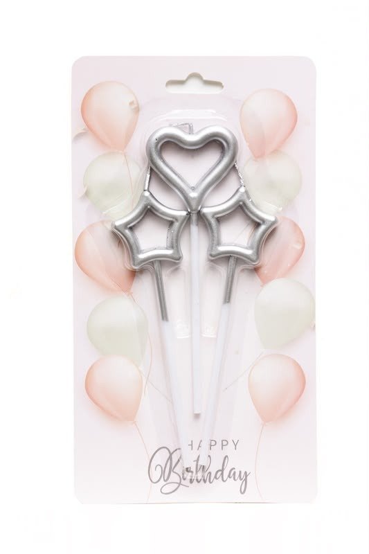Producto - Set Velas x 3 - Plateado - 1