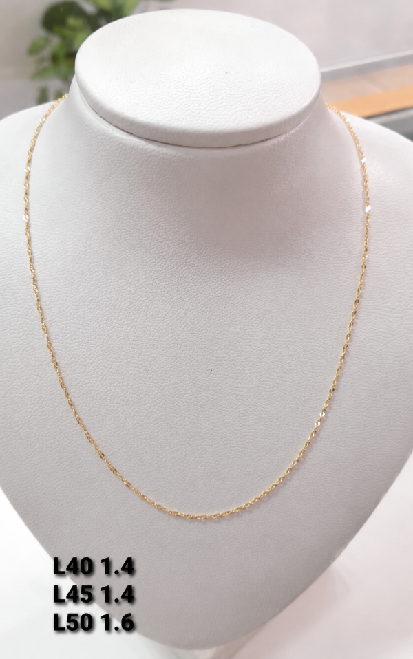 Producto - Cadena oro 18k (1,4gr) Singapur
