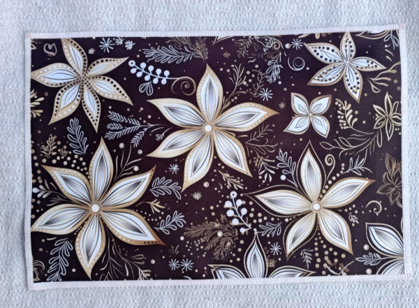 Producto - Individuales navidad flor negro