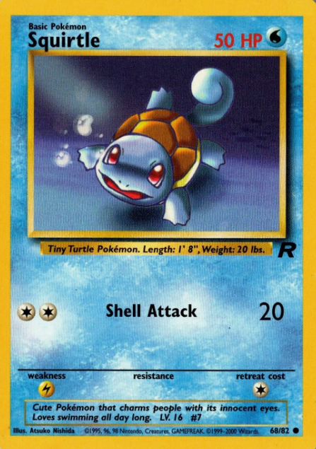 Producto - Squirtle (68/82) [Team Rocket Unlimited]