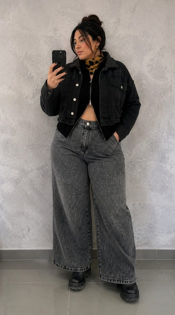 Producto - Jeans WIDE LEG GRIS NEVADO
