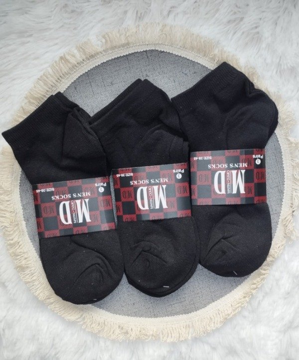 Producto - Soquete pack x 3 - Solo negro
