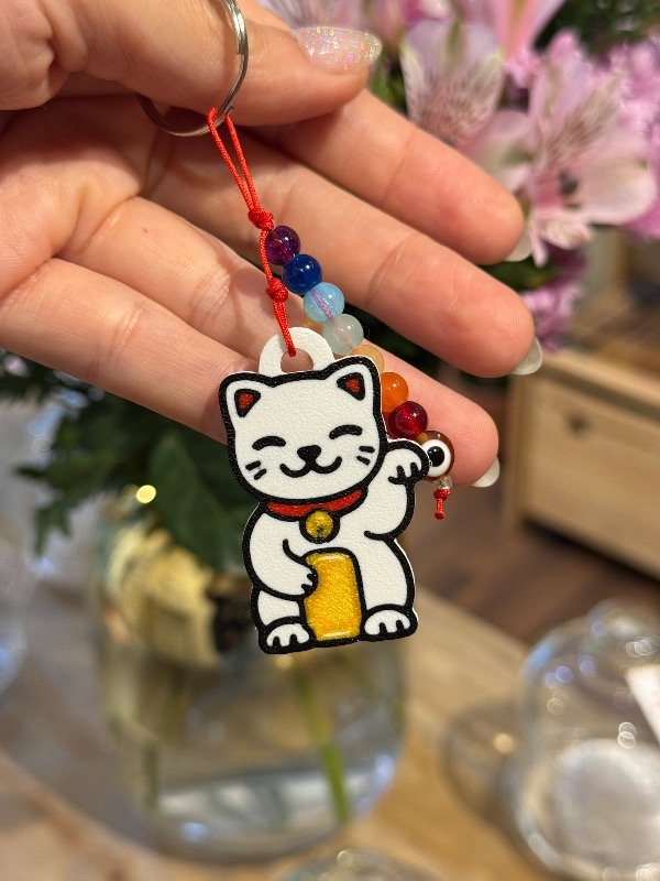 Producto - Llavero Gatito blanco