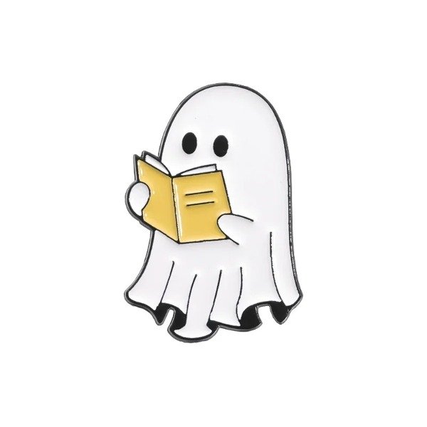 Producto - Pin Bookish - Fantasmita leyendo