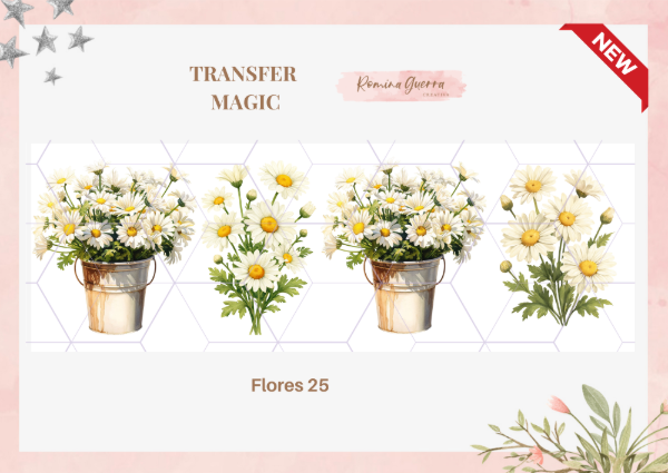 Producto - Transfer magic - Flores 25