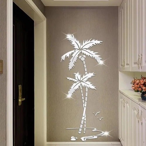 Producto - Decoración De Pared Palmeras Calado Fibrofacil - 150x64 - 4