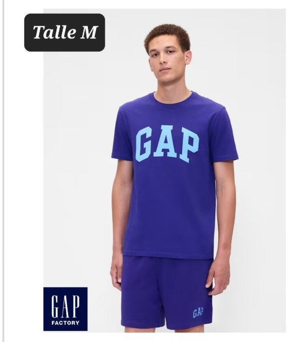 Producto - Remera manga corta gap talle M azul francia