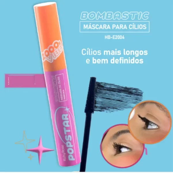 Producto - Mascara de pestañas Volumen larga duracion Pop Star- Ruby Rose