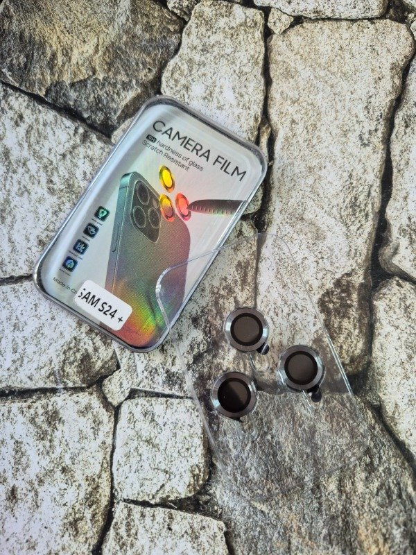 Producto - Protector de cámara metalizado Samsung S24 Plus / S24 FE gris oscuro