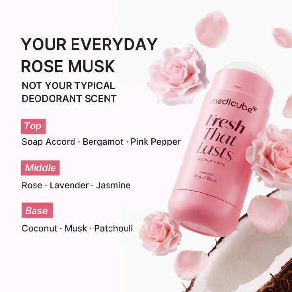 Producto - medicube Deodorant with PDRN Coconut and Rose 83g - 3