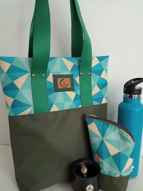 Producto - Tote/matero "Malvinas" Green