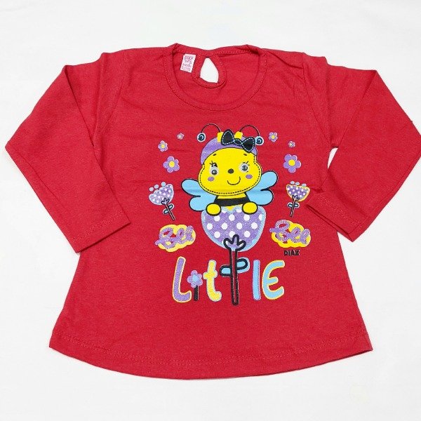 Producto - Camiseta bebe nena roja talle 5