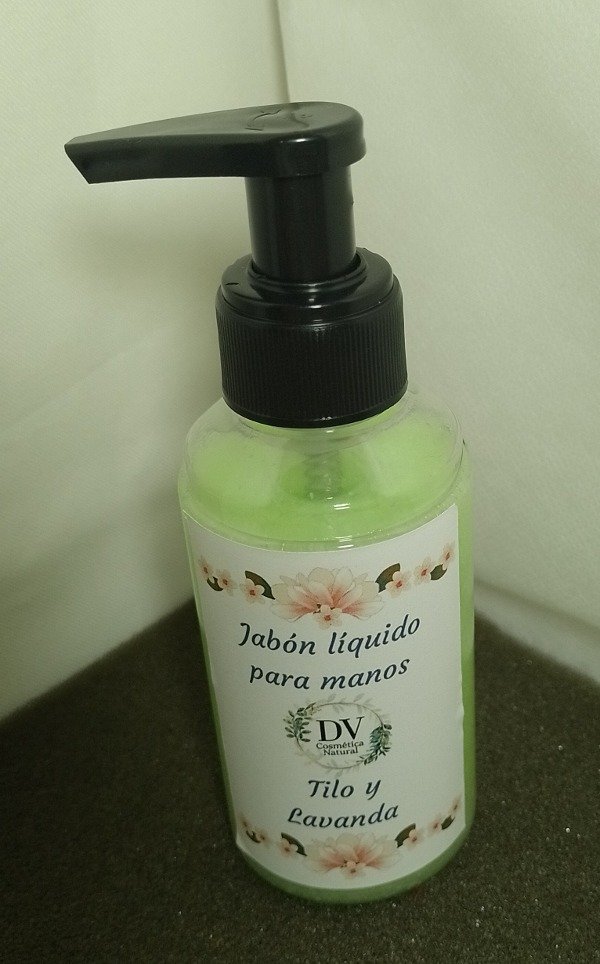 Producto - JABON LÍQUIDO PARA MANOS DE TILO Y LAVANDA