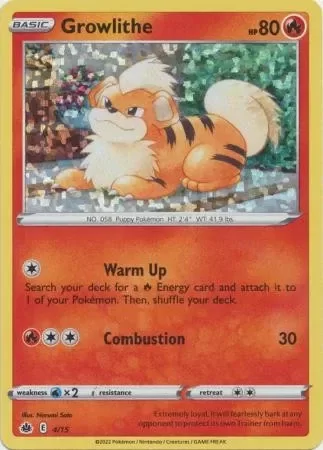 Producto - Growlithe 4/15 McDonald's Collection 2022 Confetti Holo