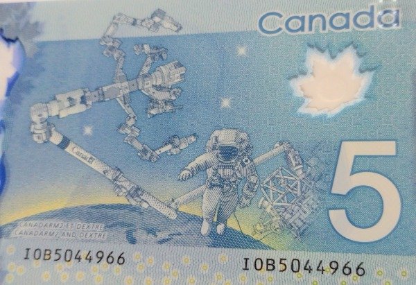 Producto - Canadá billete 5 dólares polímero emisión 2013 - 8