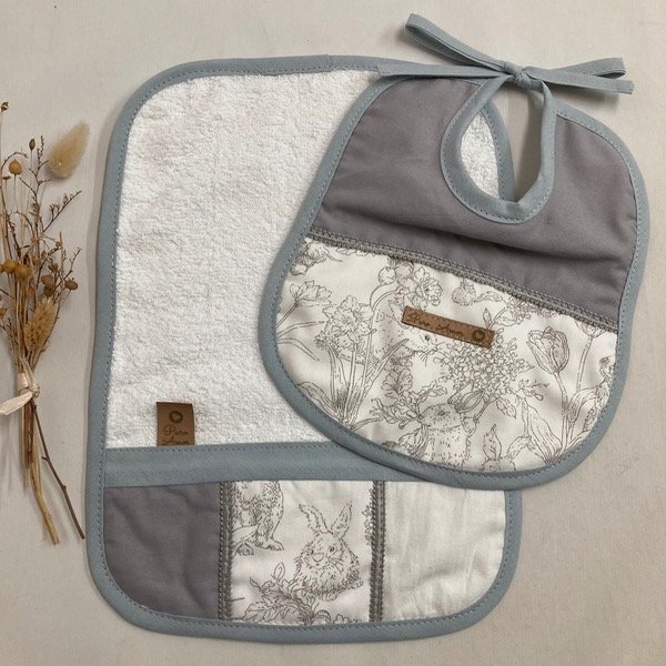 Producto - Set conejos gris y tiza