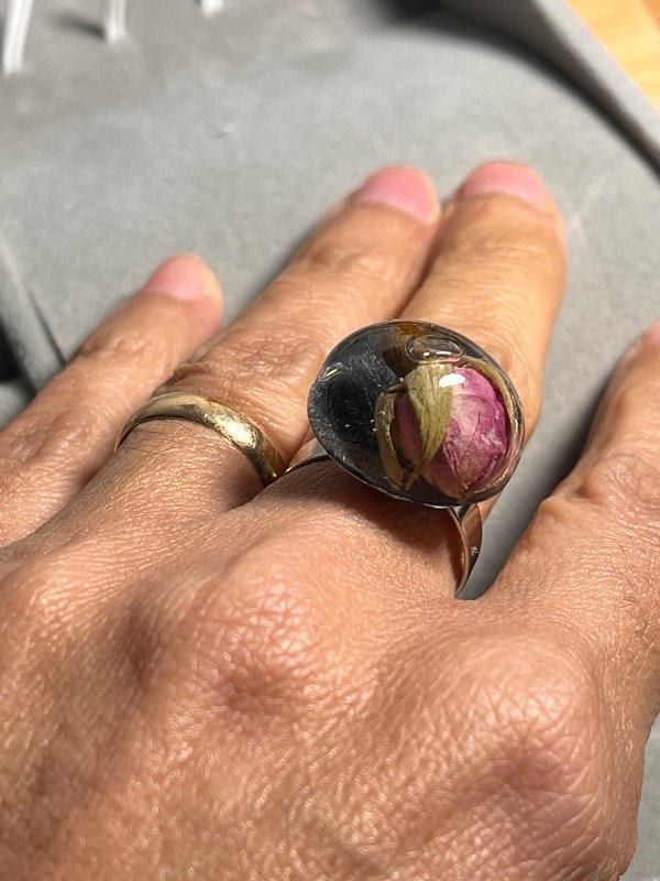 Producto - Anillo 3 capullo rosa - 1