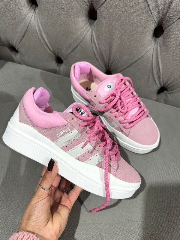 Producto - L12. Adidas Bad Bunny Rosa G5 Cuero gamuzado Horma grande 36