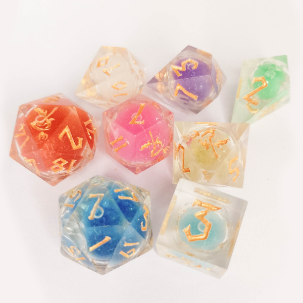 Producto - Set de dados "Liquid Colors"