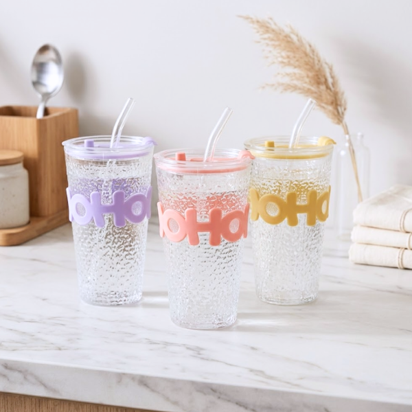 Producto - Vaso de vidrio con sorbete hoho