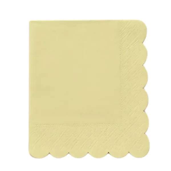 Producto - SERVILLETA SCALLOP AMARILLO PASTEL X 20