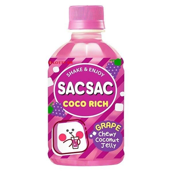 Producto - Bebida Sac Sac Uva con pedacitos de Coco (Corea) 280ML