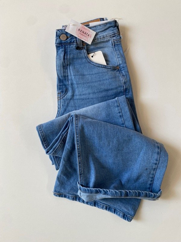Producto - Jean wide semi elastizado Celeste