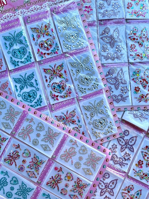 Producto - MINI GEMAS MARIPOSA X 5
