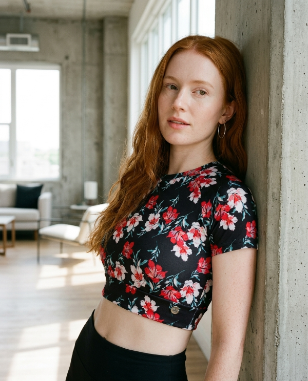 Producto - CROP TOP FLORAL NEGRO - 0
