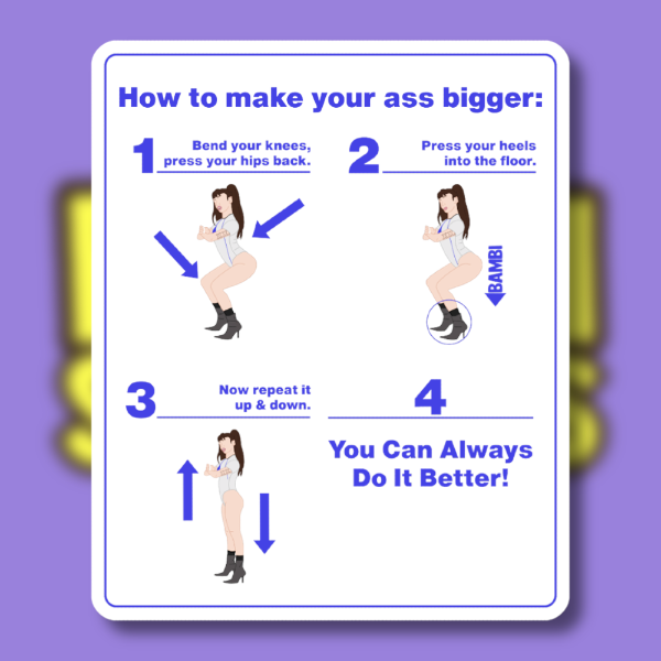 Producto - How to make your ass bigger