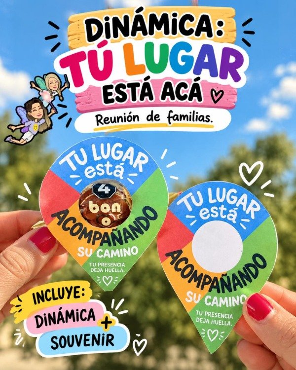 Producto - DINÁMICA. TU LUGAR ESTÁ ACÁ. Reunión de familias.