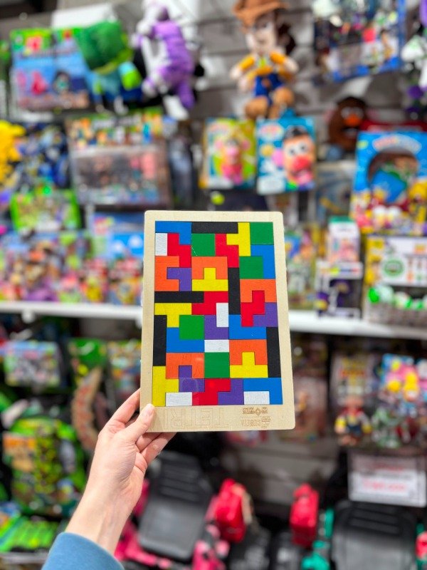 Producto - Juego Tetris Clásico de Madera Tablero - 1