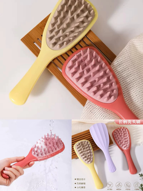 Producto - Cepillo masajeador cuero cabelludo con mango