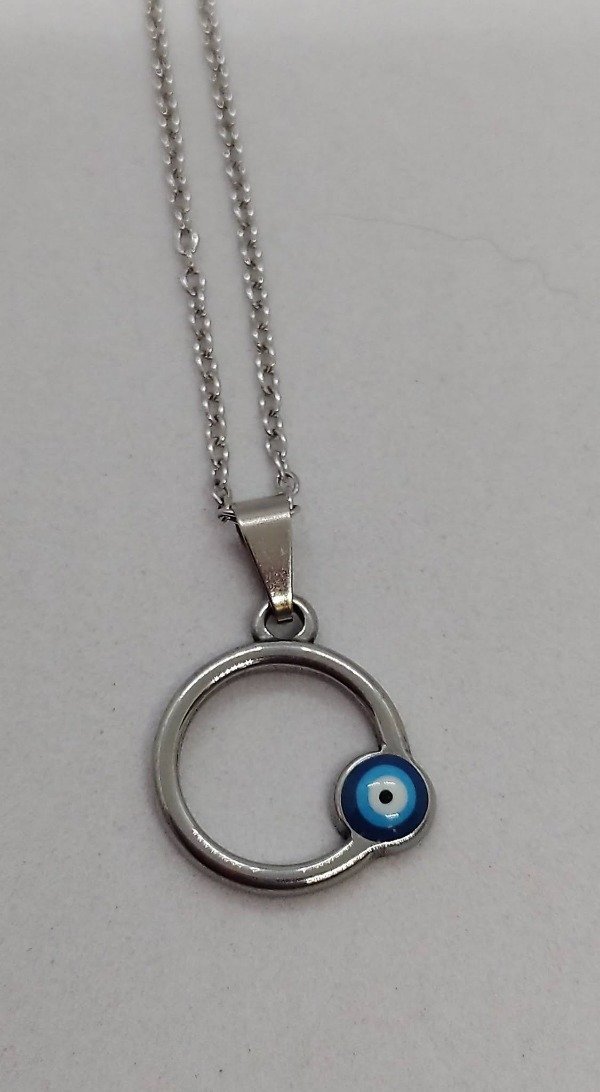 Producto - Dije de circulo de Karma con ojo turco