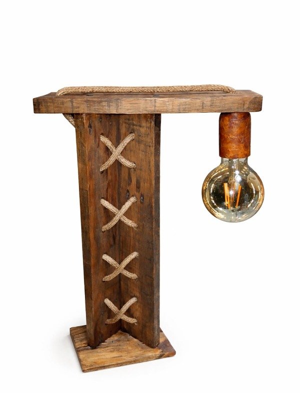 Producto - Lámpara rustica doble con texturado