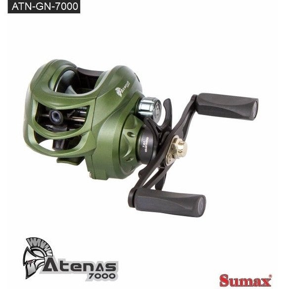 Producto - Reel Bait Sumax Atenas 7000 7BB 7Kg Colores Verde AMBAS MANIJAS - 0