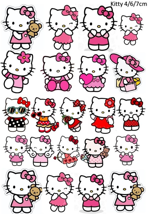 Producto - LAMINA KITTY 4/5/7 CM