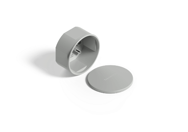 Producto - CAJA OCTOGONAL CHICA CON TAPA GRIS - GENROD