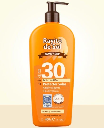 Producto - Protector Solar FPS 30 Family Size