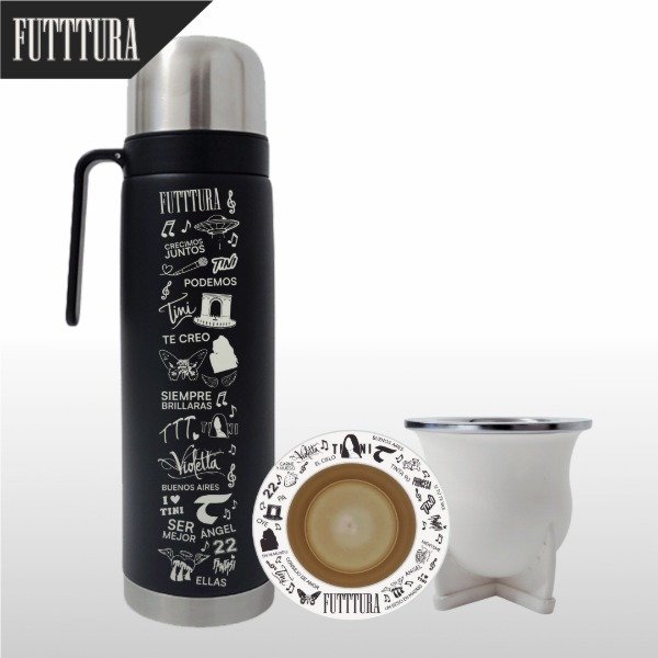 Producto - SET MATE FUTTTURA PERSONALIZADO + TERMO MEDIA MANIJA FUTTTURA - 1